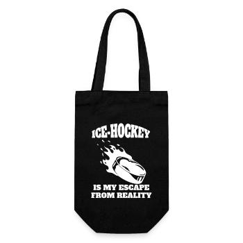 Eishockey Wintersport Eishockeyteam Geschenk - Geschenkbeutel für Flaschen - Schwarz - Vorne