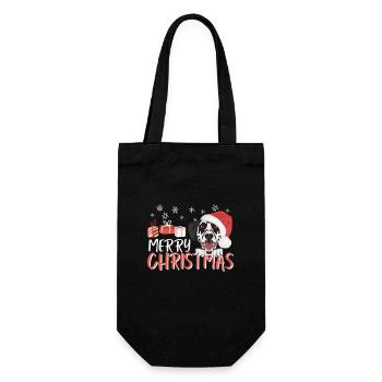 Dalmatian Merry Christmas - Gift Bag for Bottles - black - Front