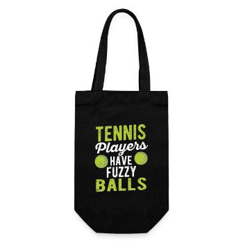 Blagues d’entraîneur de passionnés de sport: joueur de tennis - Sac à bouteille - noir - Devant