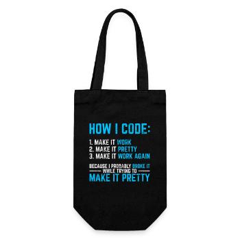 Programmer Coder Software Developer Programming Co - Geschenkbeutel für Flaschen - Schwarz - Vorne
