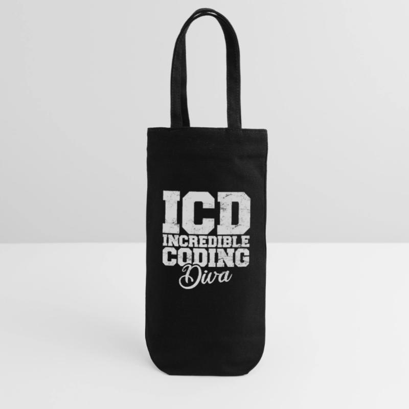Codeur médical drôle Facturation Incroyable diva du codage Sac à bouteille