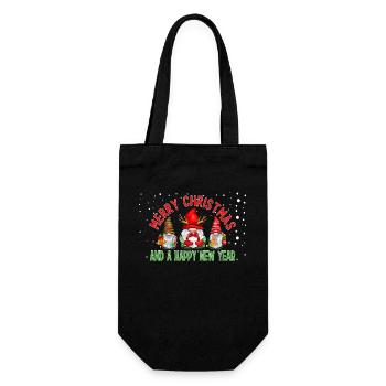 Joyeux Noël et bonne année Mignons Gnomes 2 - Sac à bouteille - noir - Devant