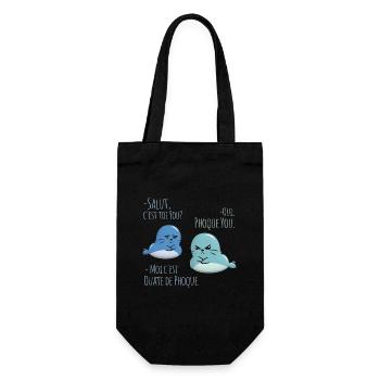Ouate de phoque et phoque you humour what the phoq - Sac à bouteille - noir - Devant
