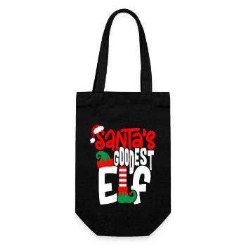 Le plus bon elfe du Père Noël - Sac à bouteille - noir - Devant