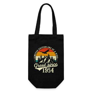 One of a kind since 1954 - Gift Bag for Bottles - black - Front