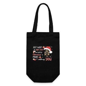 German Wirehair Joyeux Noël - Sac à bouteille - noir - Devant
