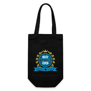 Best Teachers Ever T-Shirt - Gift Bag for Bottles - black - Front