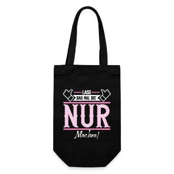 Nur Geschenkidee Geschenk Geburtstag - Geschenkbeutel für Flaschen - Schwarz - Vorne