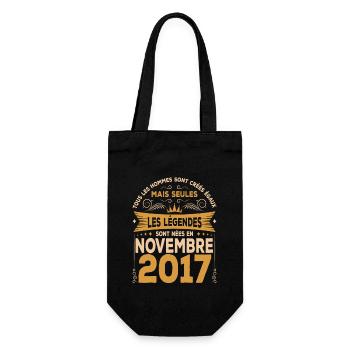 Les Légendes Sont Nées En Novembre 2017 - Sac à bouteille - noir - Devant