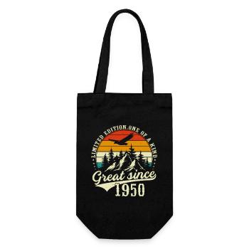 One of a kind since 1950 - Gift Bag for Bottles - black - Front