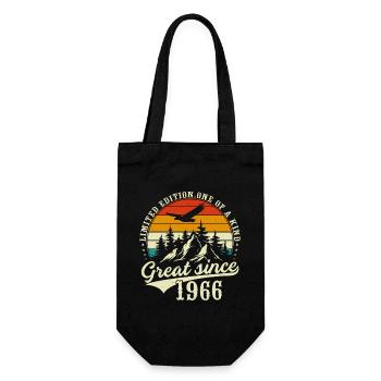 One of a kind since 1966 - Gift Bag for Bottles - black - Front