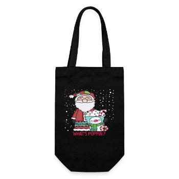 Qu'est-ce que Poppin Santa - Sac à bouteille - noir - Devant
