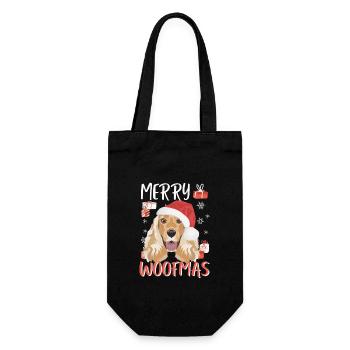 Deutsch Cocker Spaniel Joyeux Noël - Sac à bouteille - noir - Devant