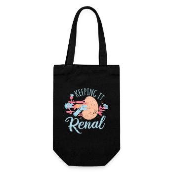 Dialysis Technician Kidney Nephrology Nurse Keepin - Gift Bag for Bottles - black - Front