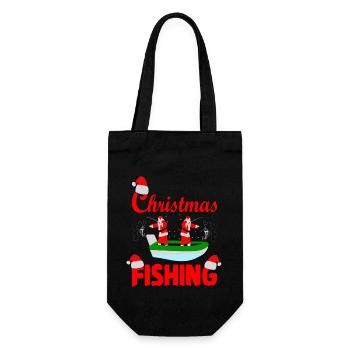 Pêche de Noël - Sac à bouteille - noir - Devant