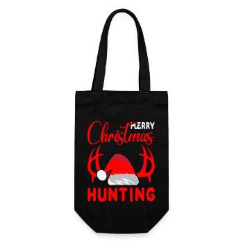 Joyeux Noël tenue de chasse - Sac à bouteille - noir - Devant