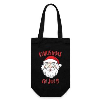 Christmas In July Santa Claus Sunglasses Summer - Gift Bag for Bottles - black - Front