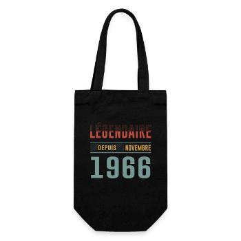 Légendaire Depuis Novembre 1966 Anniversaire - Sac à bouteille - noir - Devant