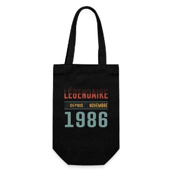 Légendaire Depuis Novembre 1986 Anniversaire - Sac à bouteille - noir - Devant