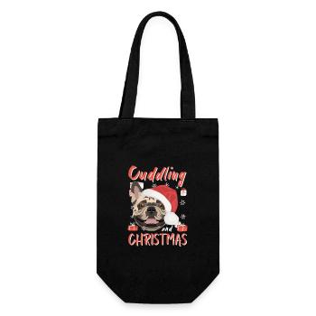 Français Bulldog Joyeux Noël - Sac à bouteille - noir - Devant