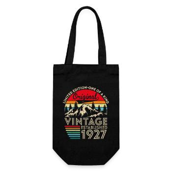 Original-Jahrgang im 1927-Jubiläum - Geschenkbeutel für Flaschen - Schwarz - Vorne