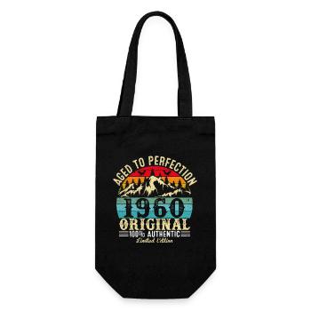 Aged to perfection 1960 Original - Gift Bag for Bottles - black - Front
