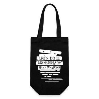 jokes peace movement gift idea peace - Geschenkbeutel für Flaschen - Schwarz - Vorne