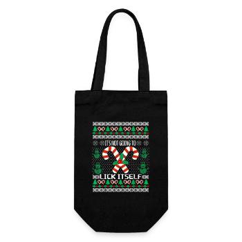 Funny UGLY Christmas Sweater It's Not Going - Gift Bag for Bottles - black - Front