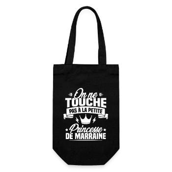 On ne touche pas à la petite princesse de marraine - Sac à bouteille - noir - Devant