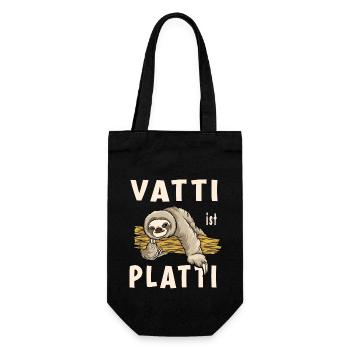 Vatti est Platti - Sac à bouteille - noir - Devant