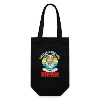 I Just Freaking Love Ramen Funny Kawaii Japan - Sac à bouteille - noir - Devant