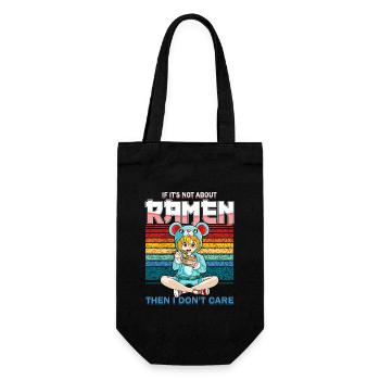 Funny Kawaii Style Ramen Lover Girls - Gift Bag for Bottles - black - Front