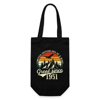 One of a kind since 1951 - Gift Bag for Bottles - black - Front