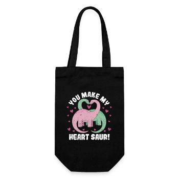 They Make My Heart Sour Cute Dinosaur - Gift Bag for Bottles - black - Front