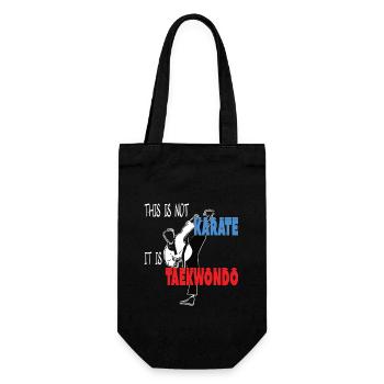 This is Taekwondo Cool Korean Martial Arts - Gift Bag for Bottles - black - Front