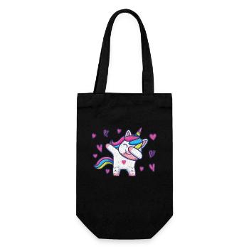 Drôle de débauche Licorne Amants Cœur Valentine - Sac à bouteille - noir - Devant