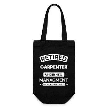 Charpentier à la retraite - Sac à bouteille - noir - Devant