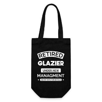 Vitrier à la retraite - Sac à bouteille - noir - Devant