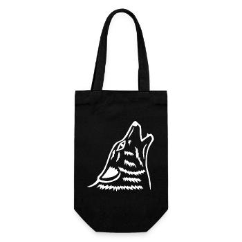 Le hurlement du loup blanc - Sac à bouteille - noir - Devant