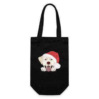 Joyeux Noël Labrador - Sac à bouteille - noir - Devant