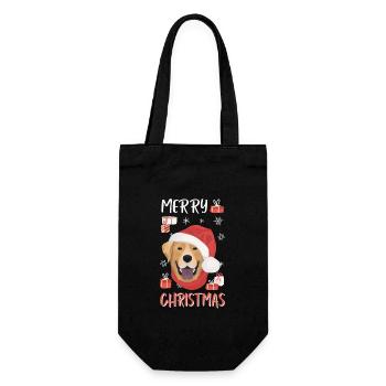 Joyeux Noël Labrador - Sac à bouteille - noir - Devant