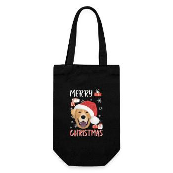 Joyeux Noël Labrador - Sac à bouteille - noir - Devant