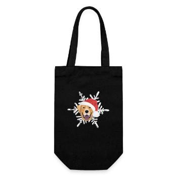 Joyeux Noël Labrador - Sac à bouteille - noir - Devant