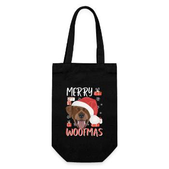 Joyeux Noël Labrador - Sac à bouteille - noir - Devant