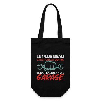 Mécanicien | lAutomobile Cadeau Auto Garage - Sac à bouteille - noir - Devant