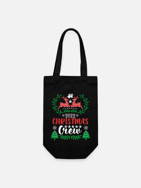 Rentier Weihnachten Pullover - Geschenkbeutel für Flaschen - Schwarz