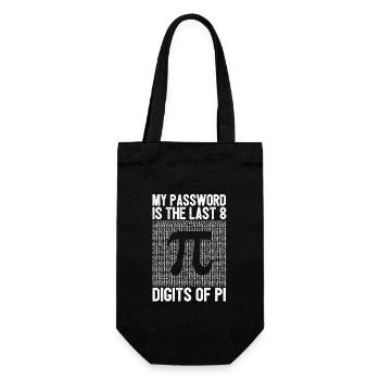 My password is the last 8 digits of Pi - Gift Bag for Bottles - black - Front