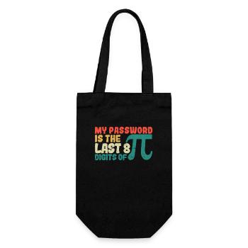 My password is the last 8 digits of Pi - Gift Bag for Bottles - black - Front