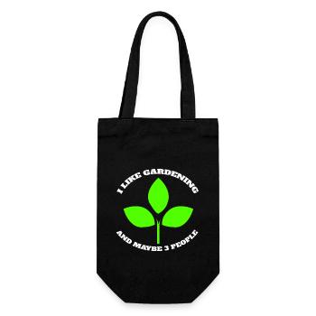 Gardener Orchard Garden Gift Hobby Gardener - Gift Bag for Bottles - black - Front