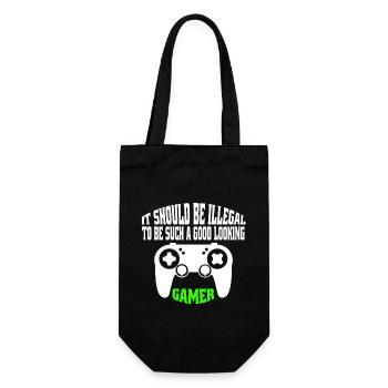 Joueur drôle disant pari jeu cadeau joueur - Sac à bouteille - noir - Devant